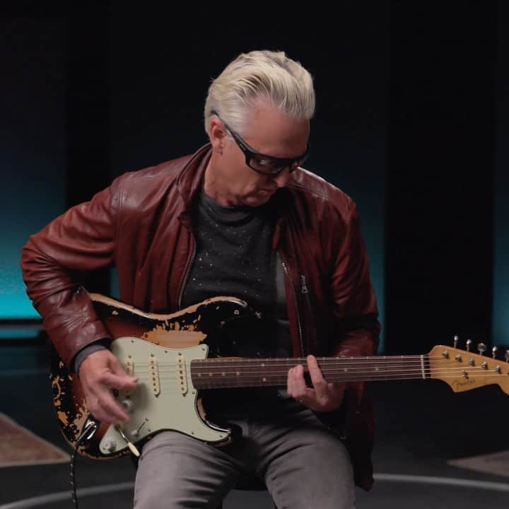 Fender Guitarのインスタグラム：「Introducing the Mike McCready Stratocaster, created in partnership with @PearlJam's founding member @mikemccreadypj. Inspired by his cherished 1960 Stratocaster, it features custom pickups voiced to emulate McCready's signature tone, a six-point tremolo, alder body with a Road Worn finish and more. Get your own at the link in bio.」