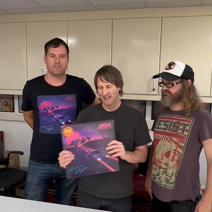 アッシュのインスタグラム：「Here’s our Limited Transparent Orange Vinyl which is available at @banquetrecords from Friday!  We are also going to be signing some vinyl and cd’s with personalised messages there too! We’ll be writing your messages on Monday the day of our Sold Our Pryzm show! So get your orders in by Sunday 17th of September」