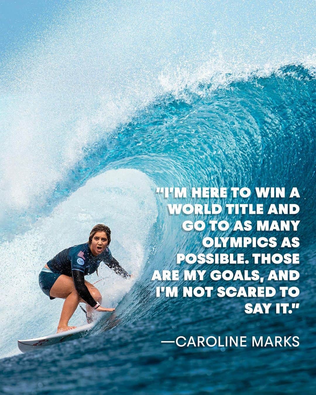 キャロライン・マークスさんのインスタグラム写真 - (キャロライン・マークスInstagram)「“I’m here to win a world title and go to as many Olympics as possible and win a gold medal. Those are my goals, and I’m not scared to say it.”   After a killer performance at the Rip Curl @WSL Finals in San Clemente over the weekend, @caroline_markss clinched her first world title AND a spot on the 2024 Olympic team. But Caroline has been making waves since she was a grom—surfing to keep up with her brothers in Melbourne Beach, Florida.   From horseback riding to #1 surfer in the world—read the full profile on the goofy foot who swept the Final 5. 🔗link in bio.   Words by @pflax1 and photos by @stevenlippman」9月13日 2時08分 - caroline_markss