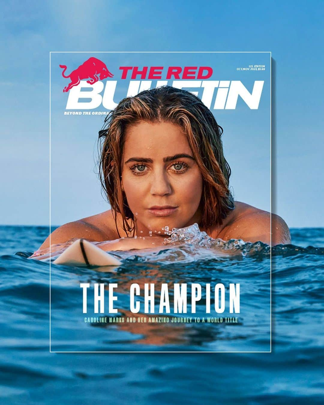 キャロライン・マークスのインスタグラム：「“I’m here to win a world title and go to as many Olympics as possible and win a gold medal. Those are my goals, and I’m not scared to say it.”   After a killer performance at the Rip Curl @WSL Finals in San Clemente over the weekend, @caroline_markss clinched her first world title AND a spot on the 2024 Olympic team. But Caroline has been making waves since she was a grom—surfing to keep up with her brothers in Melbourne Beach, Florida.   From horseback riding to #1 surfer in the world—read the full profile on the goofy foot who swept the Final 5. 🔗link in bio.   Words by @pflax1 and photos by @stevenlippman」