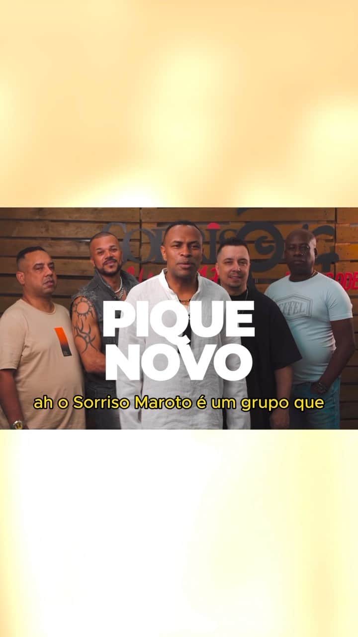Sorriso Marotoのインスタグラム：「Senhoras e senhores, Pique Novo na área. 🙌🏽  Ter vocês nesse projeto, nos faz lembrar do nosso comecinho. De lá pra cá, veio amizade, música, respeito e uma admiração mútua, que só cresce. 💛✨  Não tinham como ficar de fora, nessa quinta dia 14 de Setembro, a galera vai poder curtir a festa que fizemos no palco do Sorriso Eu Gosto No Pagode - Parte 1! 😎」