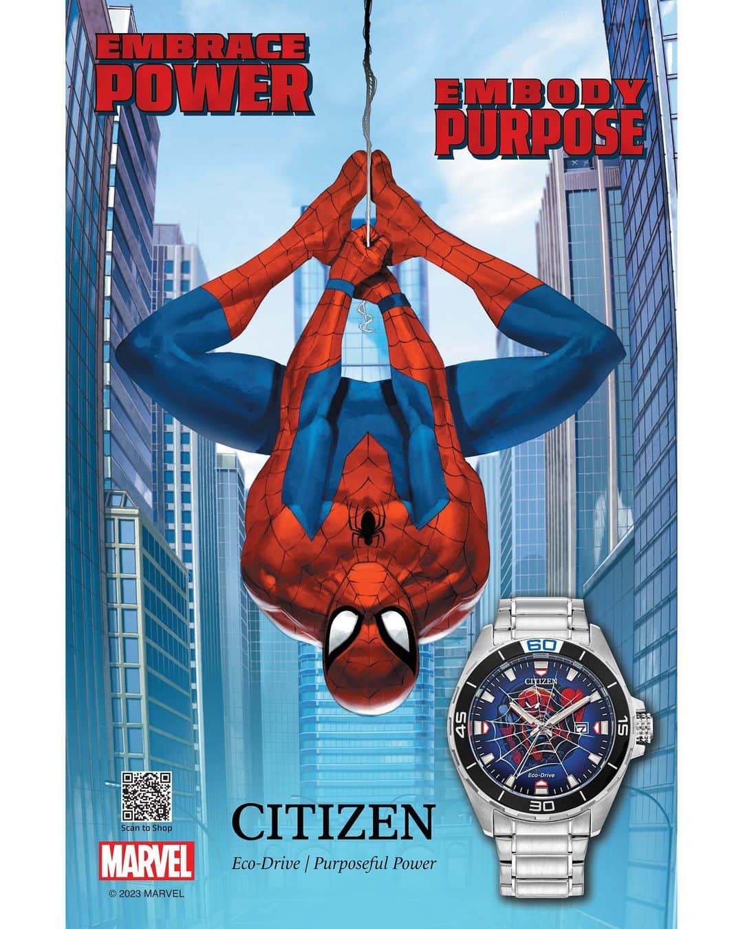Marvel Entertainmentさんのインスタグラム写真 - (Marvel EntertainmentInstagram)「Spider-Man swings onto this new @citizenwatchus timepiece! Perfect for any Spidey fan, the watch features his iconic pose on the dial and is powered by any light with Eco-Drive. Get your Spidey-Senses tingling and order yours today!  #ad  🎨: @arielolivetti」9月14日 23時00分 - marvel