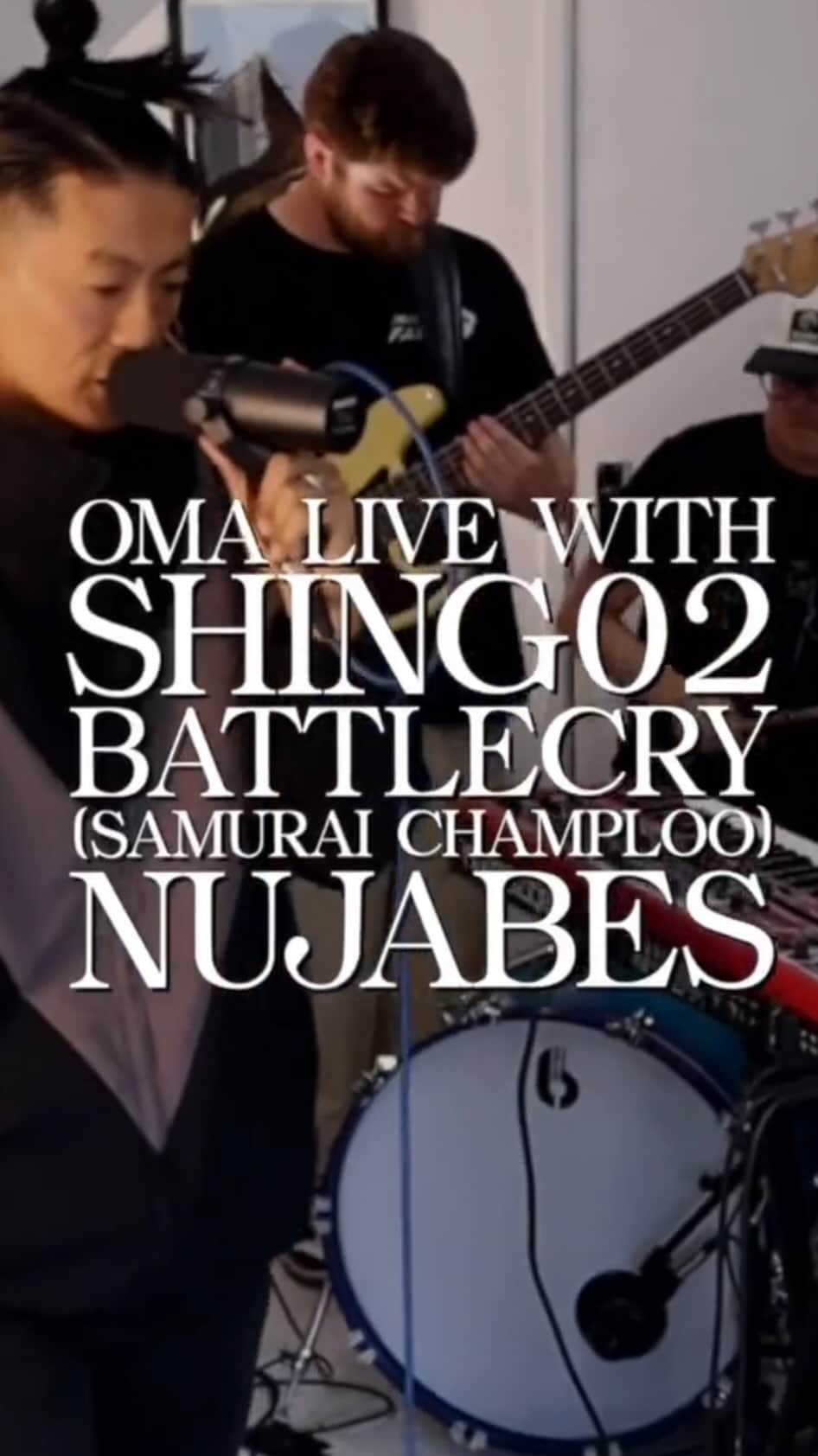 Shing02のインスタグラム：「Check Youtube for the full track! 🤺 ANOTHER dope video kickin’ it with the king @shing02gram . Where our Samaurai Champloo fans at?! 🏯🎌 As always, thank you to @hayden_cassidy for allowing us to come together and pull of something so special! #OMA #shing02 #OMAband #nujabes #OMAuk #hiphop #japan #japanesehiphop #lofi #battlecry #samuraichamploo #rap #anime #animetheme」