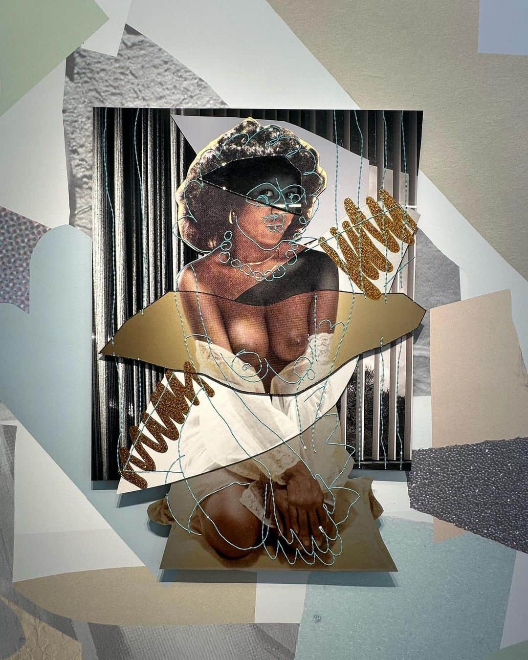 Juxtapoz Magazineさんのインスタグラム写真 - (Juxtapoz MagazineInstagram)「A few looks at the mixed media photo collages of @mickalenethomas in the solo show “je t’adore” at @yanceyrichardsongallery」9月13日 3時48分 - juxtapozmag
