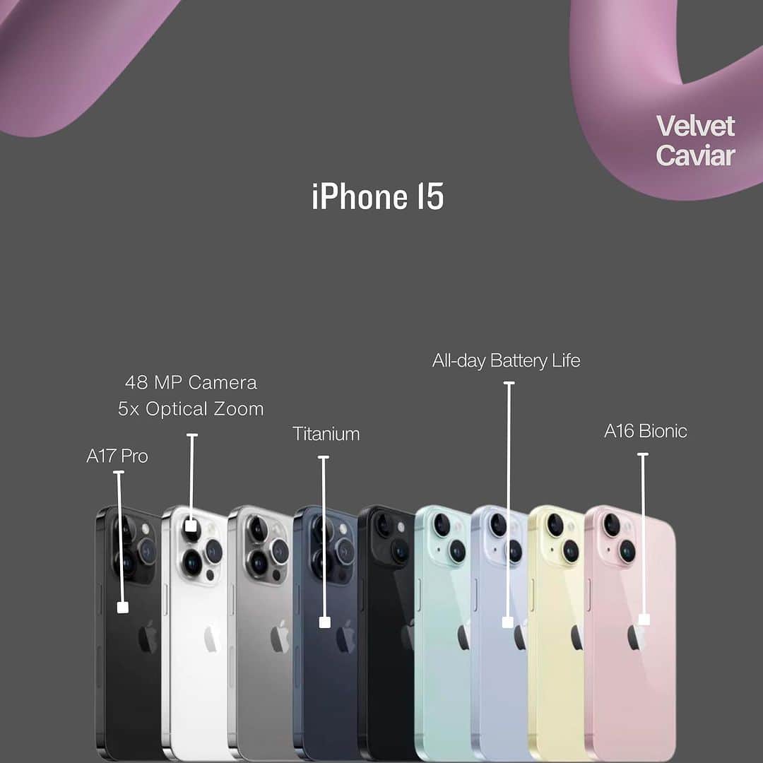 VELVETCAVIARさんのインスタグラム写真 - (VELVETCAVIARInstagram)「Everything you need to know about the #iphone15 and #applewatch9 🩷」9月13日 3時49分 - velvetcaviar