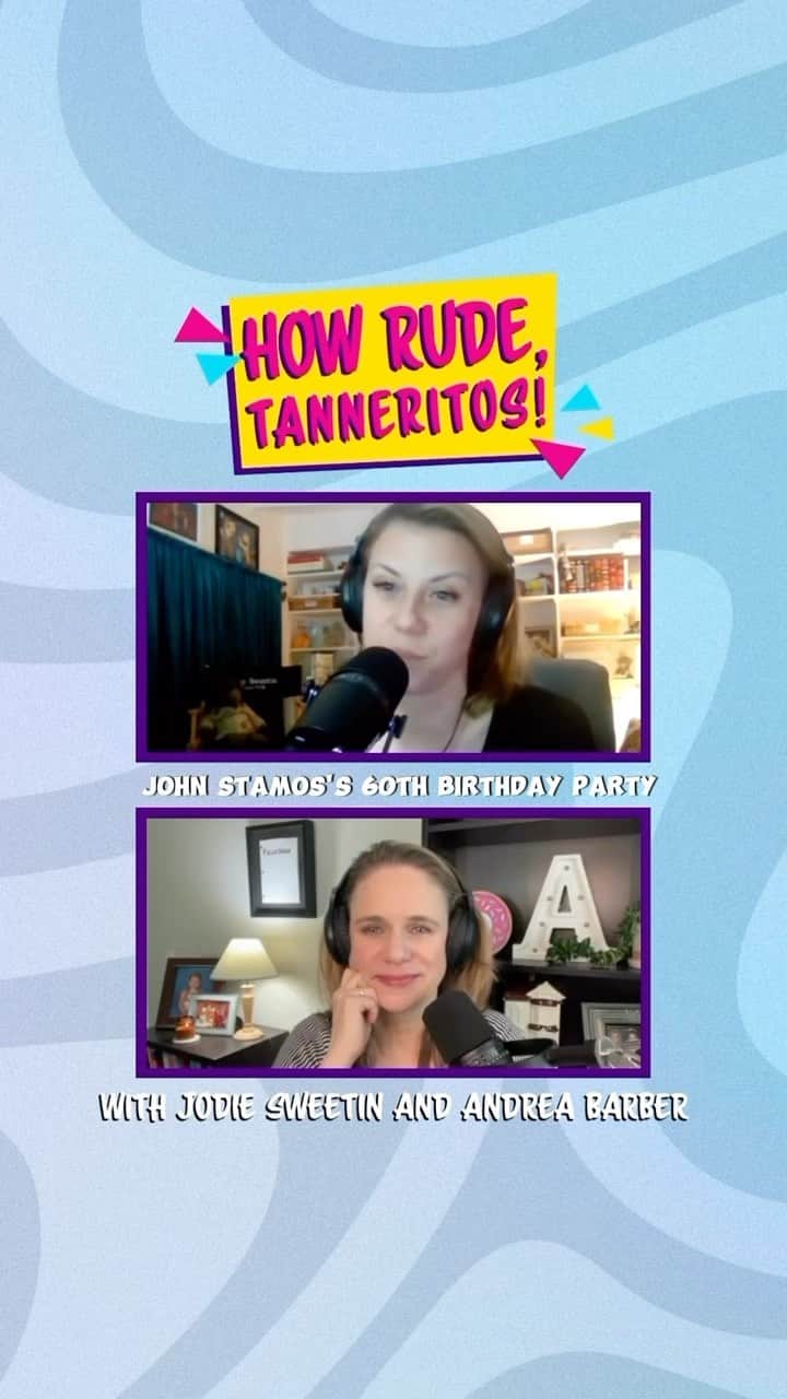 ジョディ・スウィーティンのインスタグラム：「We went to @johnstamos' birthday party and it was definitely not PG-13. 😂 Listen to today's episode of the @howrudepodcast for more details!」