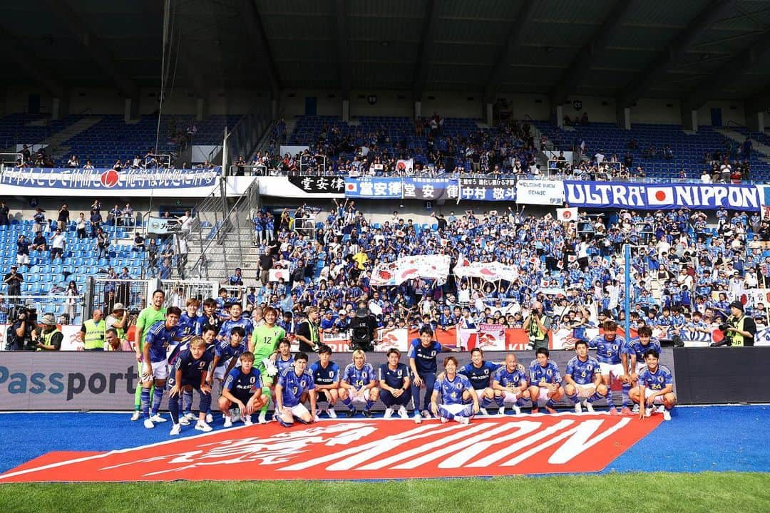 菅原由勢のインスタグラム：「2連戦、ご声援ありがとうございました！  @japanfootballassociation  #SAMURAIBLUE #日本代表」