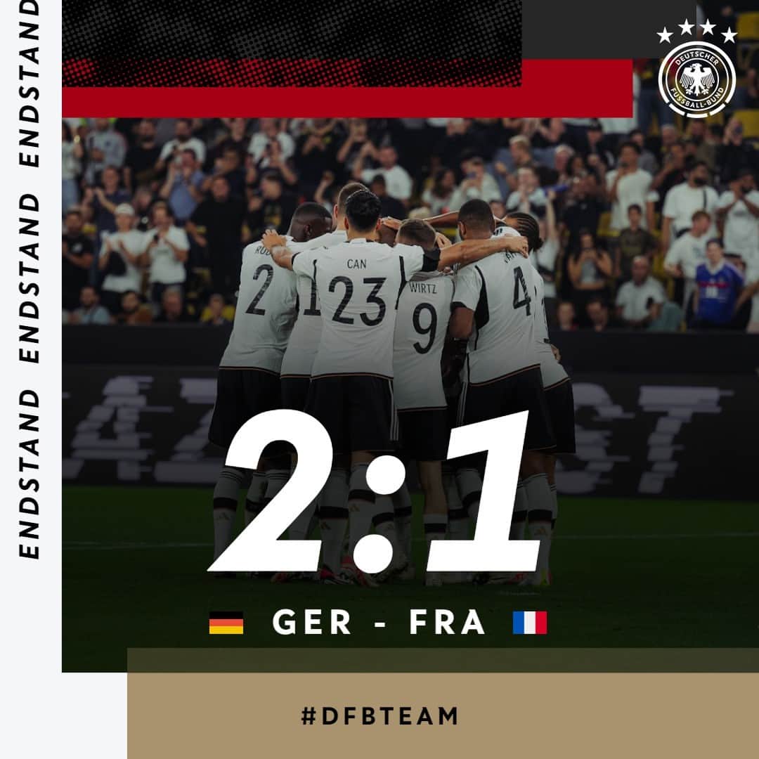 サッカー ドイツ代表チームさんのインスタグラム写真 - (サッカー ドイツ代表チームInstagram)「Das tat gut...  #GERFRA #DFBTeam | 📸 Philipp Reinhard/DFB」9月13日 6時01分 - dfb_team