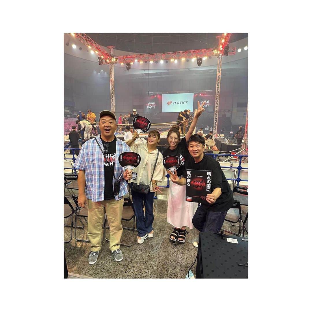 RENA（久保田玲奈）のインスタグラム：「9.3、3150fight  初となる岡山大会にお邪魔してきました😊✨ 地元選手も多く、激しい試合が続き 今回もかなり盛り上がってました🔥  TKOの木本さん、木下さんと麻子ちゃんとも お会いできて3150でした❤️❤️❤️ @tkokimoto  @tko.kinoshita  @sakamoto_asako   3150fight、次回大会は大田区で 亀田3兄弟のともきくんも出場とのことで 今から楽しみです✨✨  @hirai.yasu  @kokikameda  興毅さん 平井社長、ありがとうございました🙏  私も次戦に向けてもう一度 気持ちを高めていきたいと思います！！」