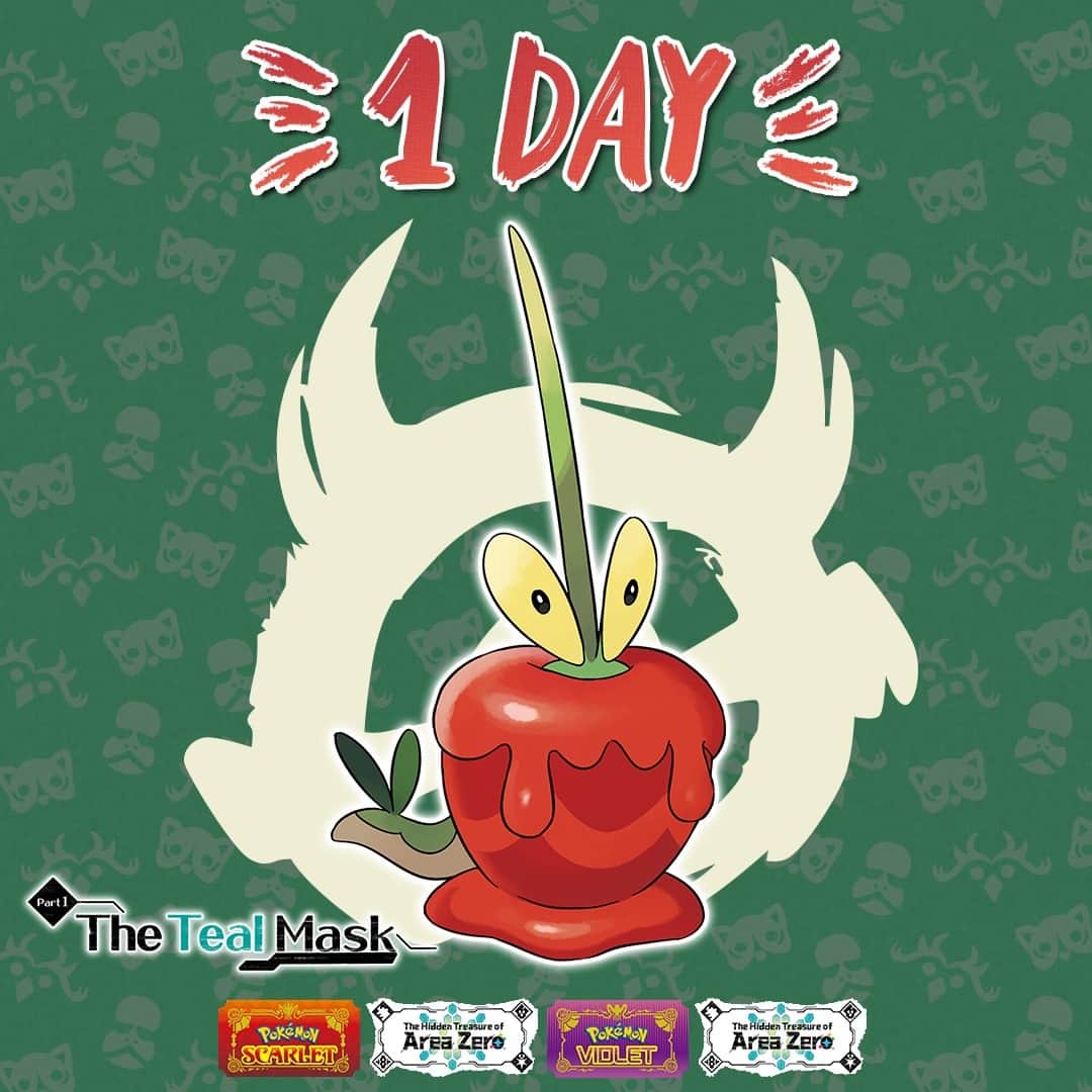 のインスタグラム：「Can it be tomorrow already please? 🍎 #PokemonScarletViolet ❤️💜」