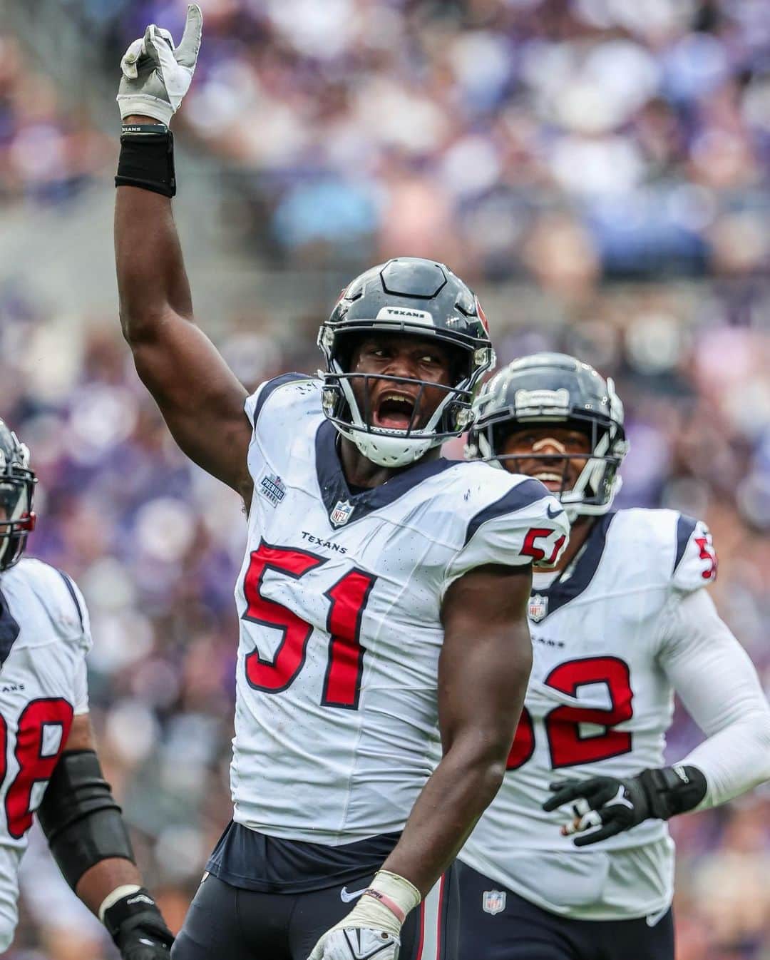 ヒューストン・テキサンズのインスタグラム：「Watch out for Will 👀   His 6 QB pressures in Week 1 are the most in a rookie debut since 2019 😤」