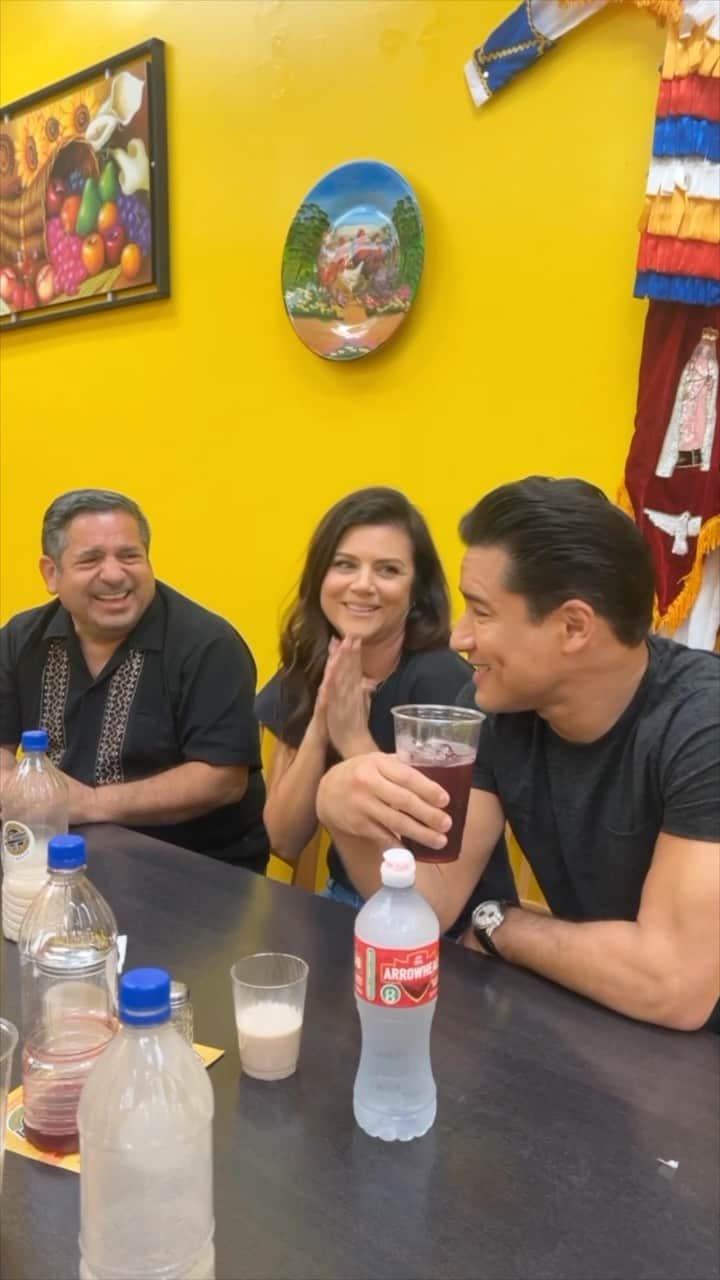 ティファニー・ティーセンのインスタグラム：「Back with one of my favorite guys @mariolopez. We came, we dined, we conquered! One of my favorite restaurants, @antojitos_los_cuates_ I think Mario was impressed. Thanks @streetgourmetla for always keeping me in the know.」