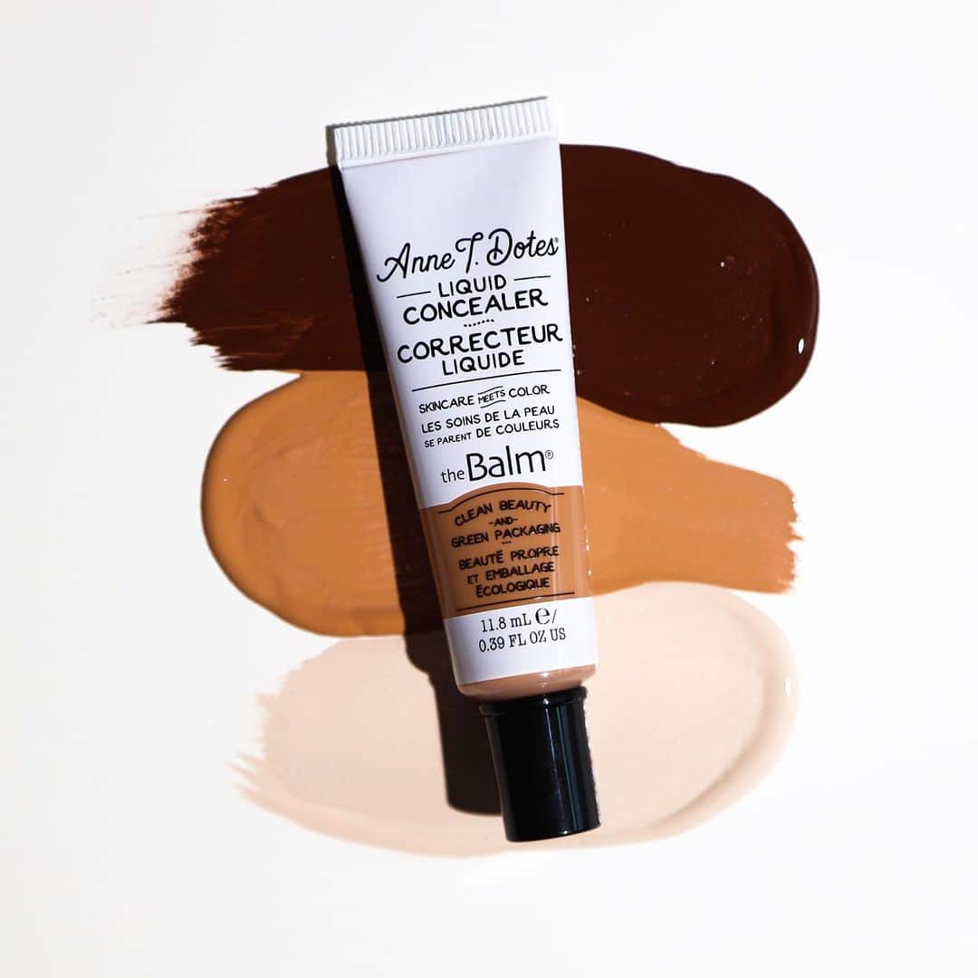 the Balmさんのインスタグラム写真 - (the BalmInstagram)「Your new go-to liquid concealer is HERE! Anne T. Dotes at it again, this time with a 26 beautiful shade range, clean liquid concealer. 🔥   ❤️ Conceals under-eye circles, redness and discoloration ❤️ Hyaluronic acid and mushroom extract for immediate moisture  ❤️ Vitamin C & E  for an antioxidant complexion boost  @thebalm #thebalm #cleanbeauty #greenpackaging #liquidconcealer #concealer」9月13日 9時48分 - thebalm
