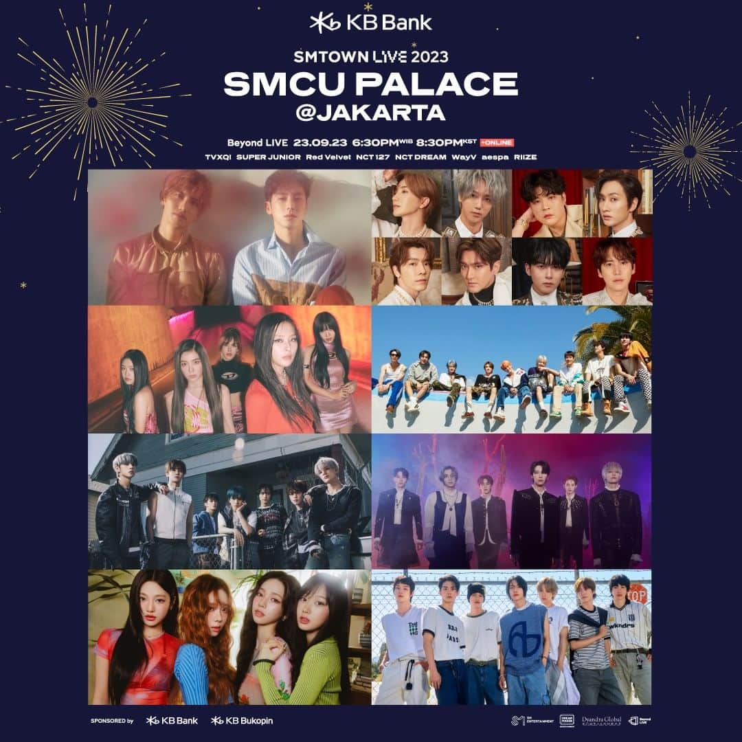 aespaさんのインスタグラム写真 - (aespaInstagram)「Beyond LIVE - SMTOWN LIVE 2023 SMCU PALACE @ JAKARTA with KB Bank  📆 9/23 SAT 6:30PM(WIB), 7:30PM(CST), 8:30PM(KST/JST) 👉 LIVE + Re-Streaming Price  KOREA : ￦62,000 / JAPAN : 6,200円 / GLOBAL : 55 USD  ✅ Beyond LIVE 🔗 https://bit.ly/3rhh5Mt 🎫 Ticket Sales Period : 2023/09/13 1PM(WIB), 2PM(CST), 3PM(KST/JST) ~ 2023/09/23 7:30PM(WIB), 8:30PM(CST), 9:30PM(KST/JST)  #SMCU_PALACE #SMTOWN #SMTOWNLIVE  #SMTOWNJAKARTA2023 #SMTOWN_LIVE_2023_JAKARTA  #SMTOWN_LIVE_2023_SMCU_PALACE_JAKARTA #BeyondLIVE #비욘드라이브」9月13日 10時00分 - aespa_official