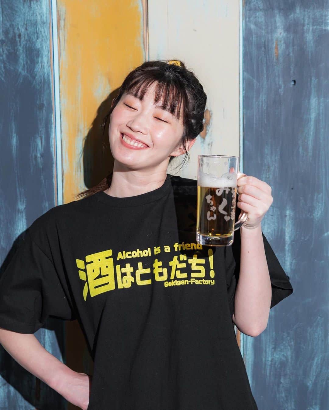 田名部生来さんのインスタグラム写真 - (田名部生来Instagram)「🍺 元気が一番 みくちゃん。 #わたしみくっていうんです #いただきもの」9月13日 11時04分 - mnkspnpn