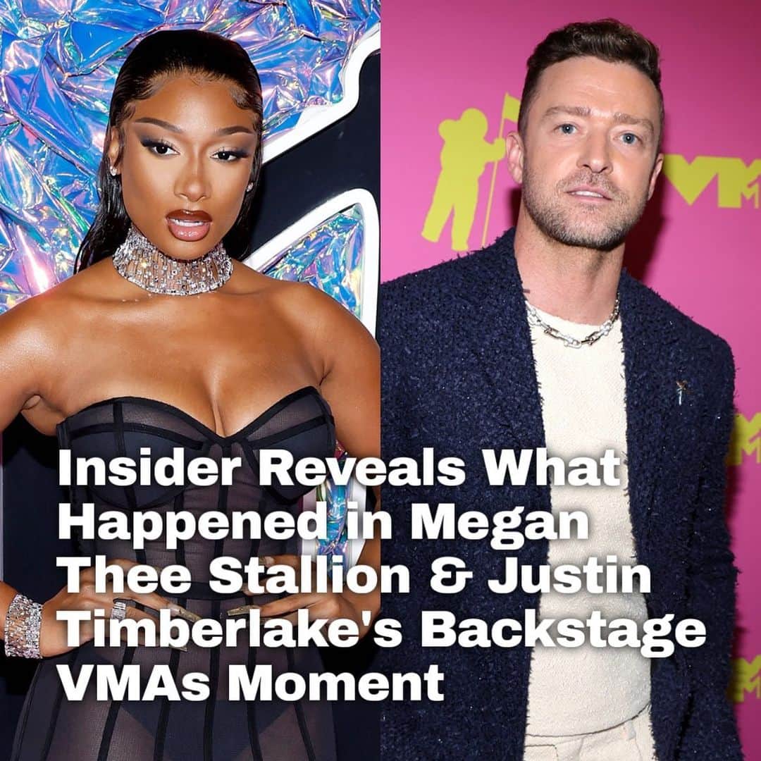 Just Jaredさんのインスタグラム写真 - (Just JaredInstagram)「An insider has revealed what actually happened in that viral backstage moment between Megan Thee Stallion and Justin Timberlake at the VMAs. Go to the LINK IN BIO to see all the details and the viral video.  #JustinTimberlake #MeganTheeStallion #VMAs #MTVVMAs #VMAs2023 Photos: Getty」9月13日 11時38分 - justjared