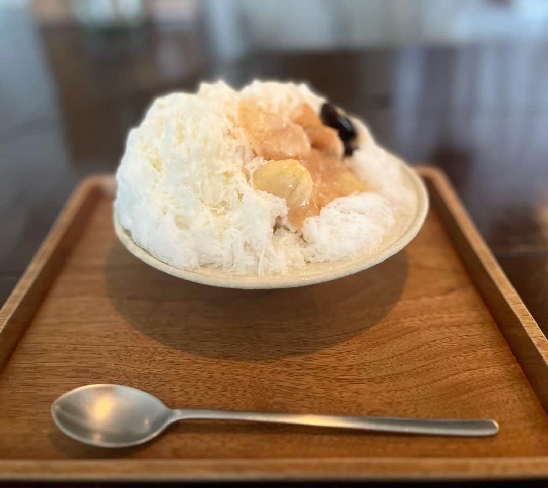 原田麻子さんのインスタグラム写真 - (原田麻子Instagram)「無花果と丁子・紫花豆  ドーフィン種のいちじくはとろりと。 丁子ミルクはスパイスが少し香るミルクで、以前にもいただいたことあるけど無花果とよく合います。 紫花豆も大好き。  #かき氷#かき氷🍧#おやつ#ごはん#sweets#shaveice#東京かき氷」9月13日 12時02分 - achakoko