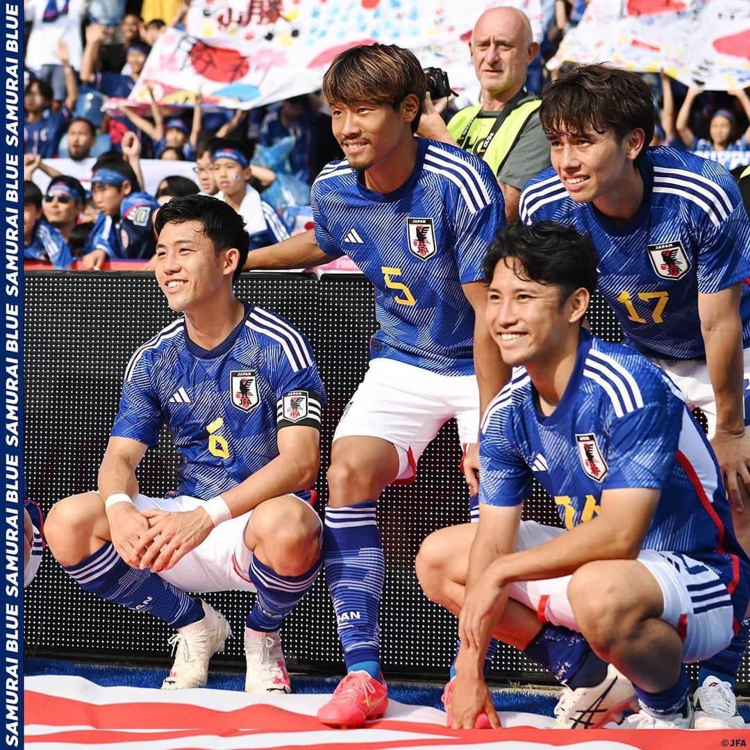 日本サッカー協会さんのインスタグラム写真 - (日本サッカー協会Instagram)「. 【2023.9.12 Photo Report⑤📸】  🏆#キリンチャレンジカップ 2023 🇯🇵#SAMURAIBLUE 4-2 トルコ代表🇹🇷 ⌚️21:20(🇯🇵) 🏟️セゲカ・アレーナ(ベルギー)  1 #中村航輔(GK) 3 #谷口彰悟 10 #堂安律 11 #古橋亨梧 13 #中村敬斗 15 #伊藤敦樹 17 #田中碧(C) 20 #久保建英 21 #伊藤洋輝 22 #町田浩樹 26 #毎熊晟矢  𝐒𝐔𝐁🔄 12 #大迫敬介(GK) 23 #シュミットダニエル(GK) 2 #菅原由勢 4 #板倉滉 5 #守田英正 6 #遠藤航 7 #三笘薫 8 #鎌田大地 14 #伊東純也 16 #冨安健洋 18 #浅野拓磨 19 #橋岡大樹 24 #森下龍矢 25 #前田大然  監督 #森保一  #夢への勇気を #SAMURAIBLUE」9月13日 12時05分 - japanfootballassociation