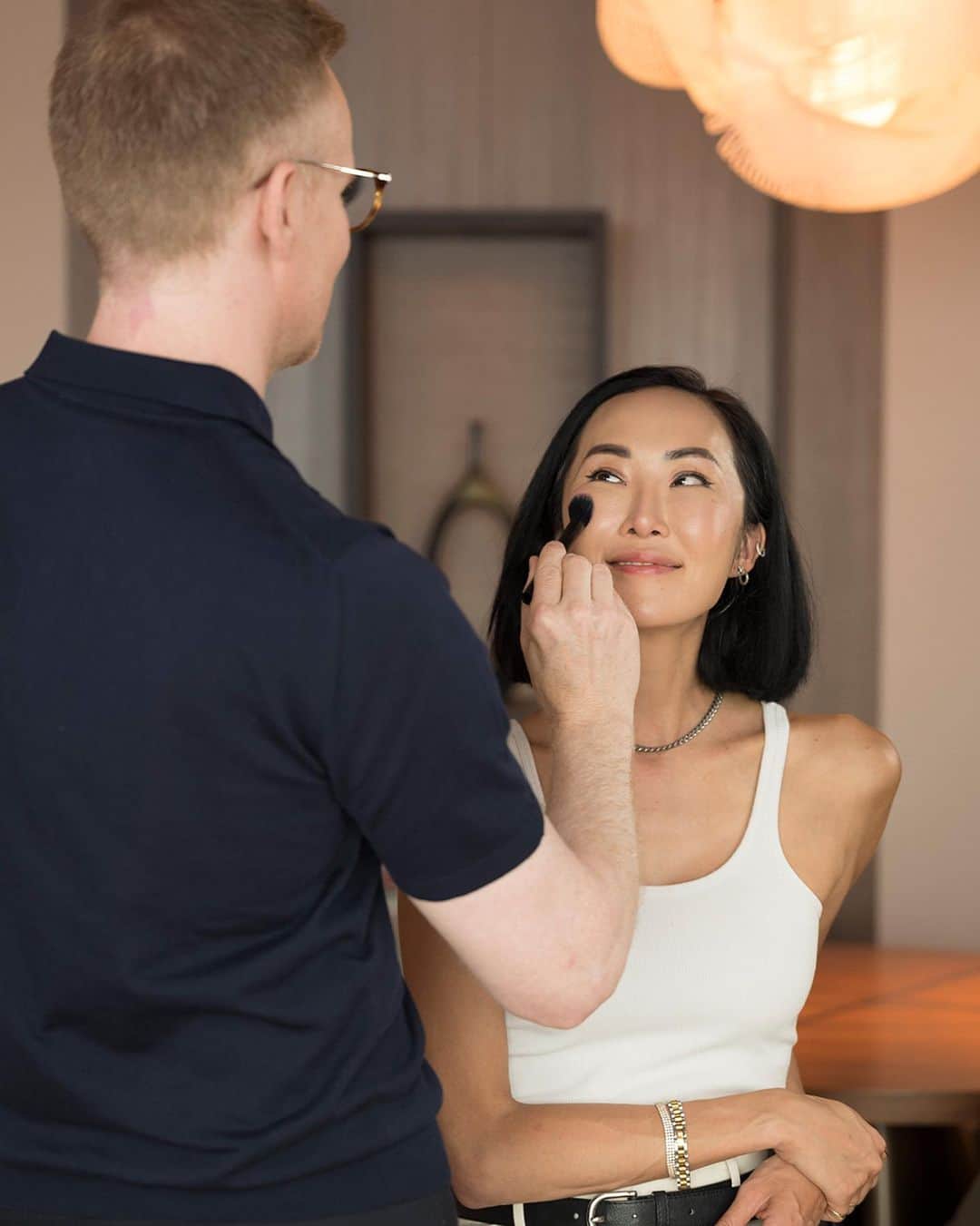 Clé de Peau Beauté Officialさんのインスタグラム写真 - (Clé de Peau Beauté OfficialInstagram)「In case you missed it: here are some behind-the-scenes shots of our Global Color Director @BenjaminPuckey getting our radiant #CPBCollective member @ChriselleLim ready for #TheScienceOfSkinIntelligence event in Tokyo.   Here are the products they used:  #TheFoundation in Shade O30 #TheConcealer #TranslucentLoosePowder  #CreamBlush in Shade 4 Perfect Peach #LuminizingFaceEnhancer in Shade 201 Twilight’s Glow #CreamRougeShine in Shade 204 Maraca Ginger  Which is your fave CPB product? Tell us in the comments!」9月13日 13時02分 - cledepeaubeaute
