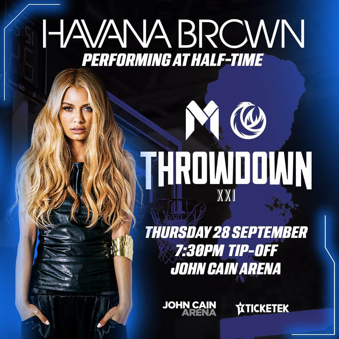 ハヴァナ・ブラウンのインスタグラム：「Our season opening home game just got even bigger, with DJ Havana Brown set to perform during half-time of the Throwdown! Celebrated as one of Australia's most exceptional musical exports, Havana Brown has garnered over 300 million streams. Make sure you're locked in for Game 1 of NBL24. Get your tickets via Ticketek. The performance is proudly supported by our new major partners - ENGIE.」