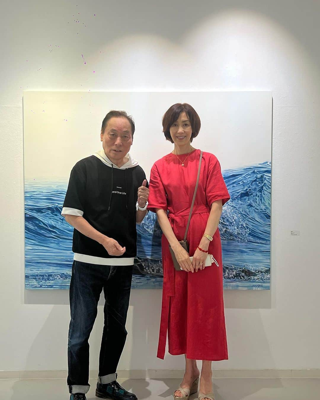 ヨネスケさんのインスタグラム写真 - (ヨネスケInstagram)「城戸真亜子さんの個展。 gaiiery Ｑ 素晴らしい絵画。 心が落ち着く。」9月13日 14時49分 - yonesuke5656