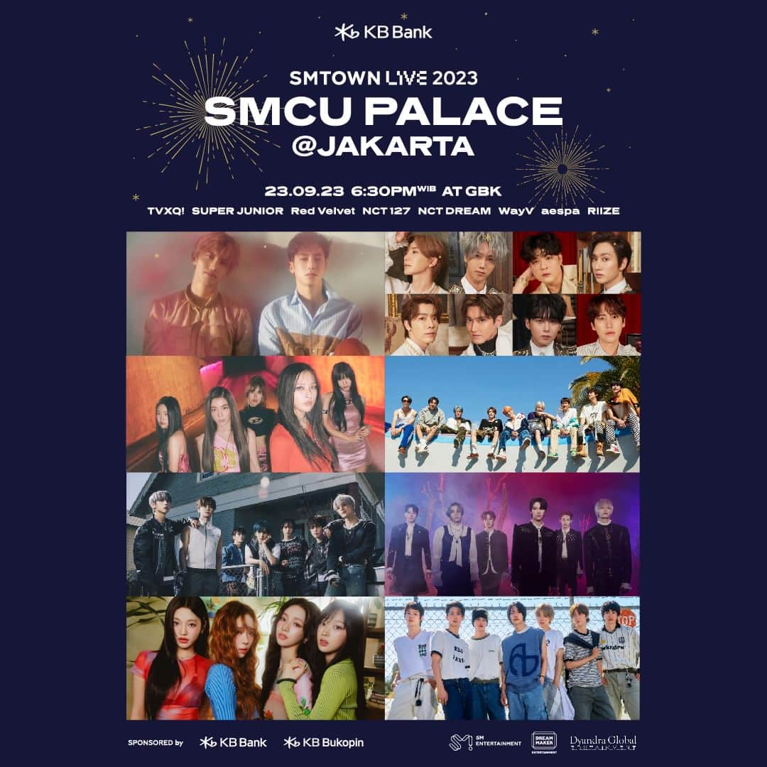 SMエンターテインメントさんのインスタグラム写真 - (SMエンターテインメントInstagram)「📢 SMTOWN LIVE 2023 SMCU PALACE @ JAKARTA with KB Bank 온라인 라이브 스트리밍 시청 안내  🗓️온라인 라이브 스트리밍 일정: 9/23(토) 20:30 (KST) / 18:30 (WIB) 🗓️판매 기간: 9/13(수) 15:00 (KST) ~ 🗓️판매처: Weverse Shop, Beyond LIVE 👉🏻Weverse Shop: https://weverseshop.onelink.me/BZSY/w90lqm3g 👉🏻Beyond LIVE: http://beyondlive.com/contents/287  #SMTOWN_LIVE #SMCU_PALACE #SMTOWN2023 #Weverse #위버스 #비욘드라이브 #BeyondLive」9月13日 15時00分 - smtown