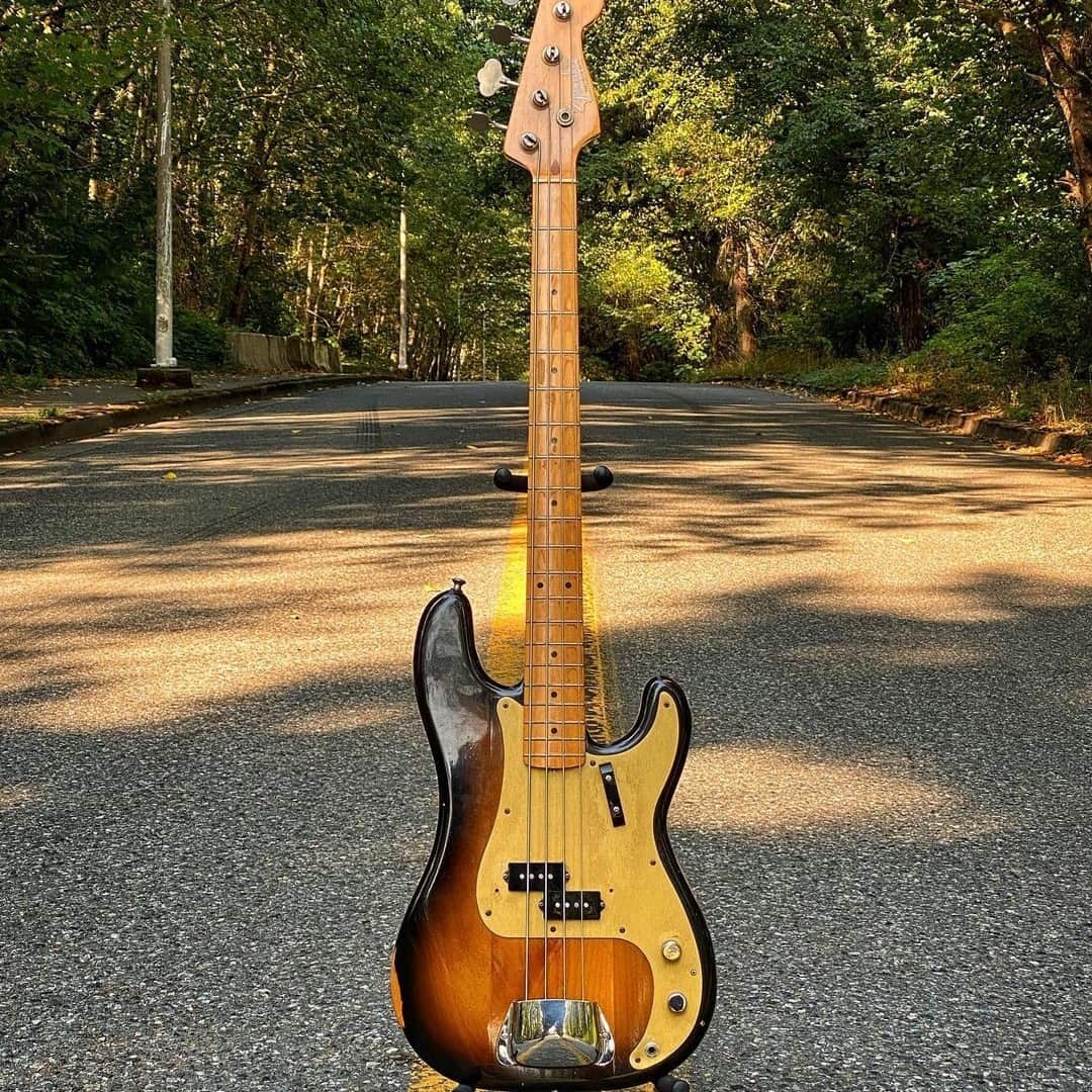 Fender Guitarのインスタグラム：「Calling all bass lovers! Check out this 1983 Fullerton '57 Reissue Precision Bass from @marx_bass_adventures. Tag #FenderFanMail in your photos for a chance to be featured next.」