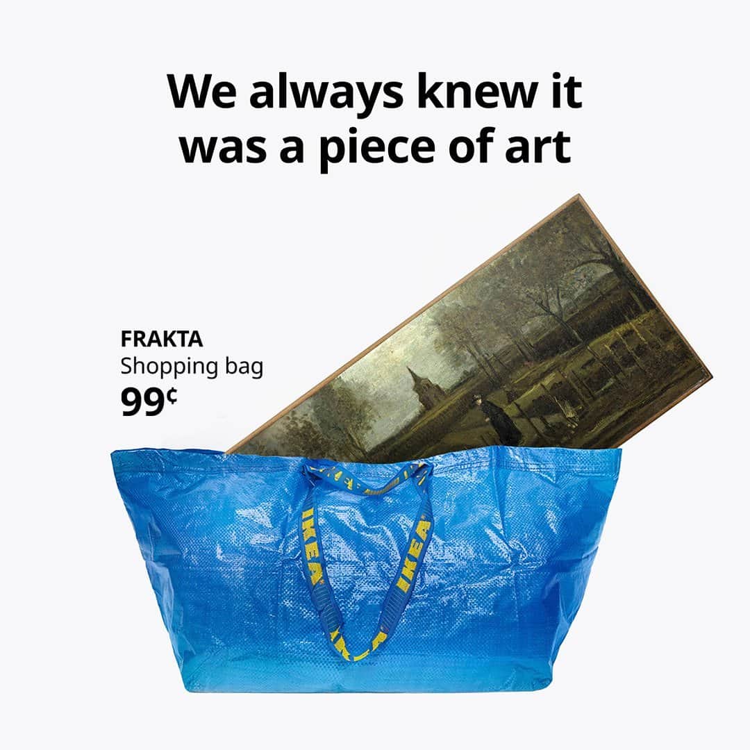 IKEA USAさんのインスタグラム写真 - (IKEA USAInstagram)「What do you need to carry?   #FRAKTA #VanGogh」9月14日 1時02分 - ikeausa