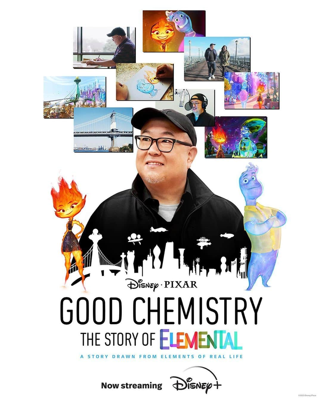 Disney Pixarさんのインスタグラム写真 - (Disney PixarInstagram)「Check out Good Chemistry: The Story of #Elemental. The Original documentary is now streaming on #DisneyPlus! 🔥💧🌱💨」9月14日 1時05分 - pixar