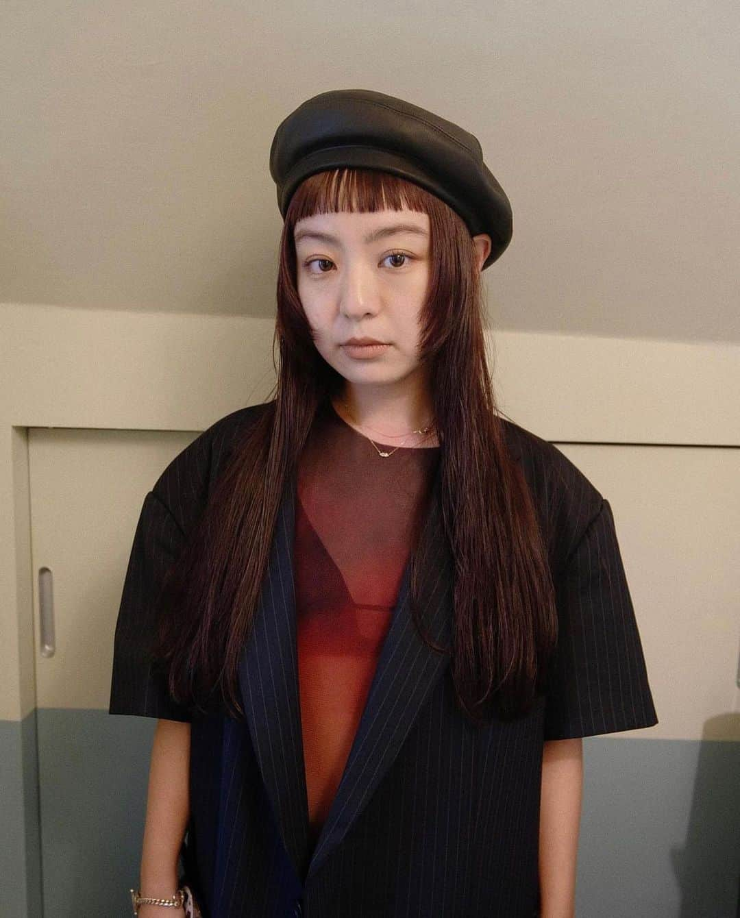 Mio Nagaiのインスタグラム：「. New hair💇‍♀️  ともの氏ありがと🫶」