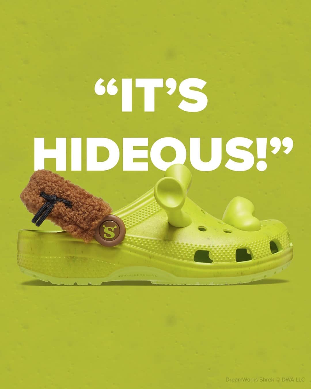 のインスタグラム：「Bring out the Ogre in you. Kids’ Classic DreamWorks Shrek Clog is available online and in-store!」