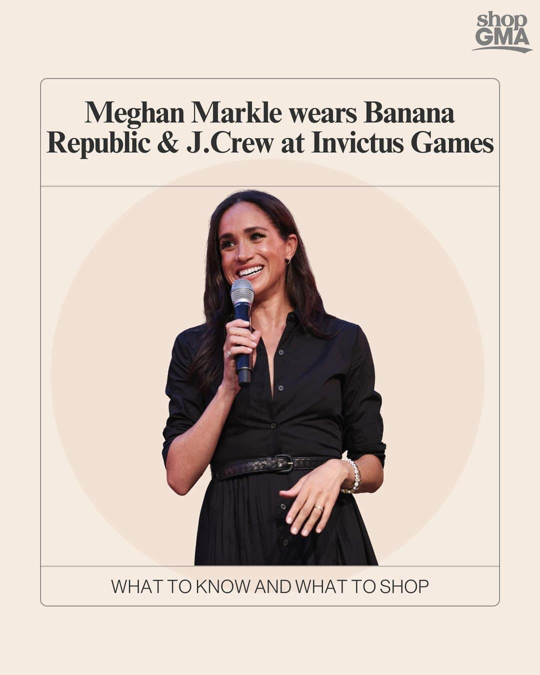 Good Morning Americaさんのインスタグラム写真 - (Good Morning AmericaInstagram)「Meghan Markle chose a high-low mix of fashion for the Invitcus Games, wearing everything from Banana Republic and J.Crew to Chanel and Staud.  #shopgma」9月14日 2時09分 - goodmorningamerica