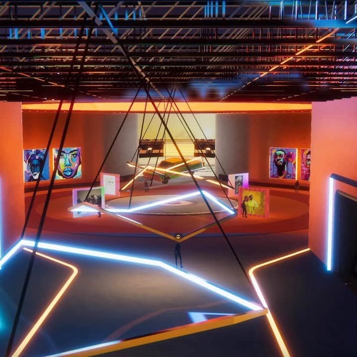 のインスタグラム：「This year's @artbeatsandlyrics celebration is out of this world -- join Jack Honey in The Verse. This futuristic world celebrates Black and diverse artists & creators, while exploring the intersection of Hip Hop and innovation in VR.   Click the link in our bio to explore beautiful art galleries; catch an intergalactic concert performed by @PhonyPpl; grab a cocktail in our Honey Lounge; and much more. We'll see you in The Verse!    #JackHoney #JackHoneyTheVerse #ArtBeatsandLyrics (Available on mobile, desktop, or VR Headset)」