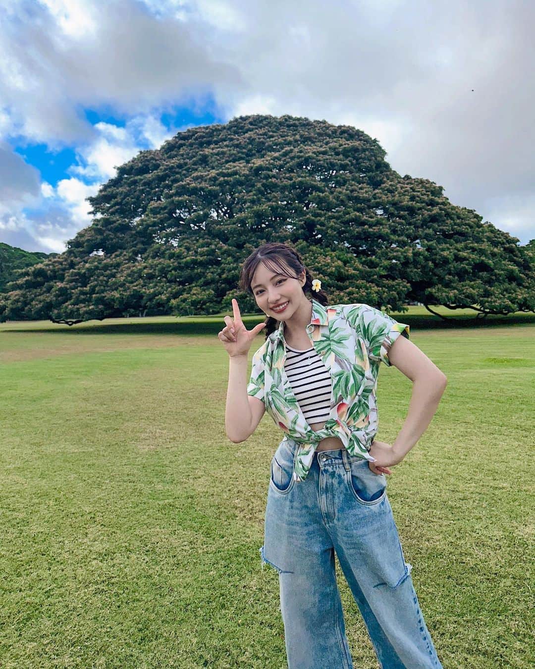 村瀬紗英さんのインスタグラム写真 - (村瀬紗英Instagram)「#dailylook ハワイの思い出残しとこー🌺☺️  このポキ丼おいしすぎて全部食べちゃった！！！！！🤢🩷 ハワイ行ったら絶対食べてほしい！🥺✨✨  #hawaii」9月13日 17時32分 - saepiiii.m
