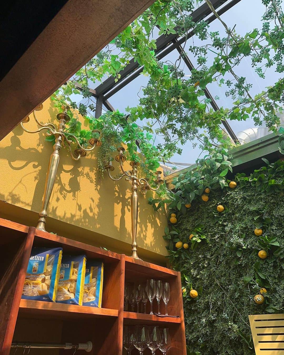 イ・ハウンさんのインスタグラム写真 - (イ・ハウンInstagram)「저장만 해뒀던 용산 쇼니노✧⁺˚✧₊🍋 생각보다 아담했지만 여기저기 달려있는 레몬에 햇빛 촤라락 비추는 싱그러운 곳에서 밥먹으니 기분이 조아따,,☀️ 이탈리아 집 정원에서 밥먹는 느낌이랄까ㅎㅎㅎ (이탈리아 안 가봄)」9月13日 17時44分 - lhaeun96