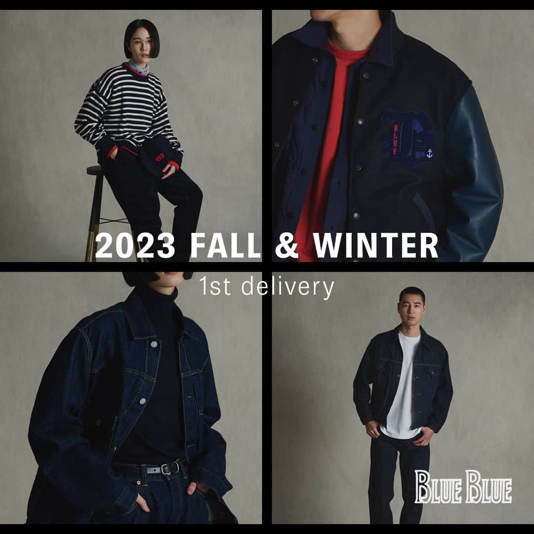 ハリウッドランチマーケットのインスタグラム：「BLUE BLUE 2023秋冬コレクションより、第1弾アイテムが入荷いたしました。  詳細は @seilin_official ストーリーズハイライト"FEATURE" または、SEILIN ONLINE SHOPよりご覧いただけます。 https://www.hrm-eshop.com/shop/pages/blueblue_23fw_look1.aspx  ------------------------------- (Dear international customers) We offer international shipments. Please visit SEILIN ONLINE SHOP to make purchases. -------------------------------  #ブルーブルー #blueblue #聖林公司 #seilin」