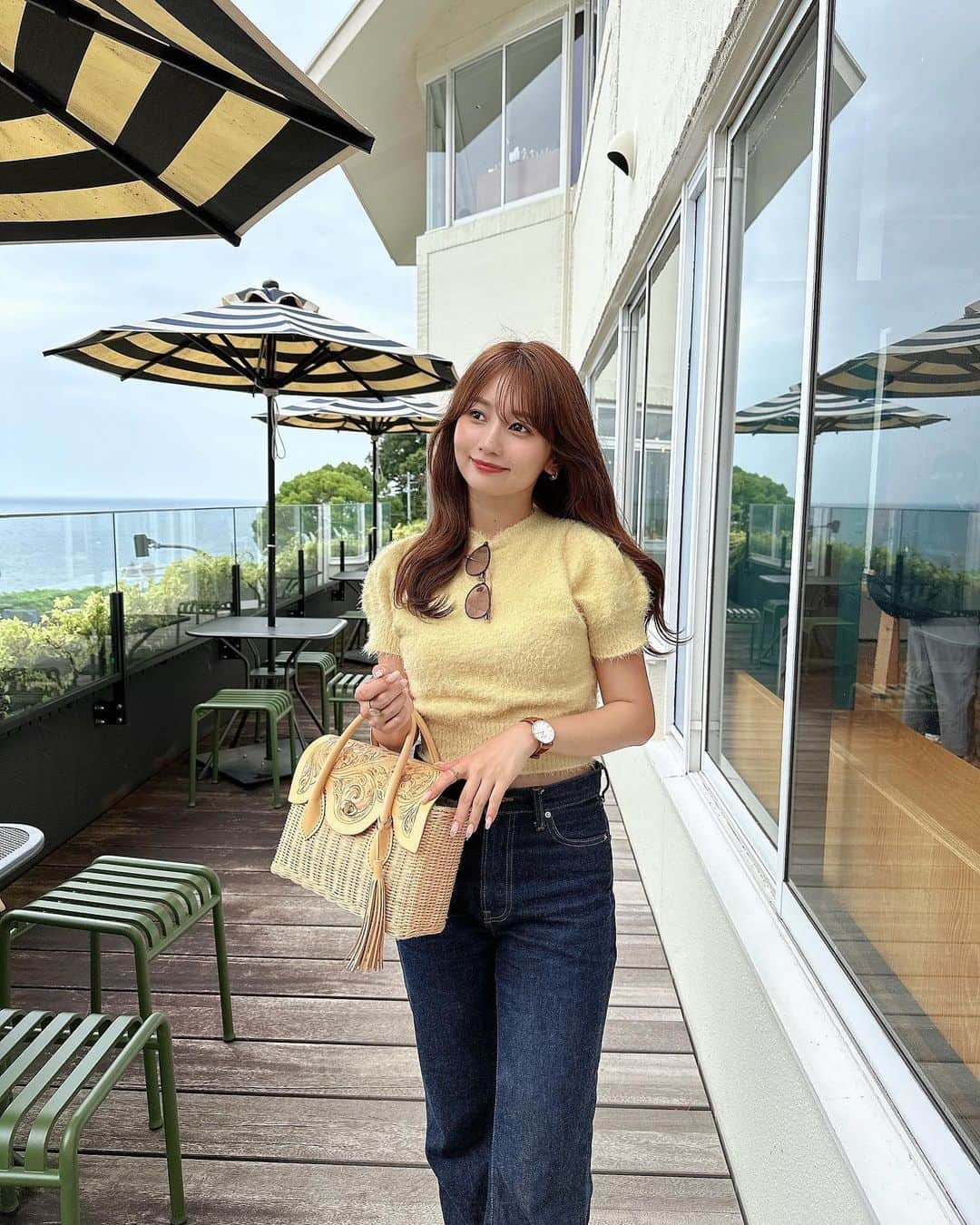 細沼紗花のインスタグラム：「Recent favorites top👜🌼」