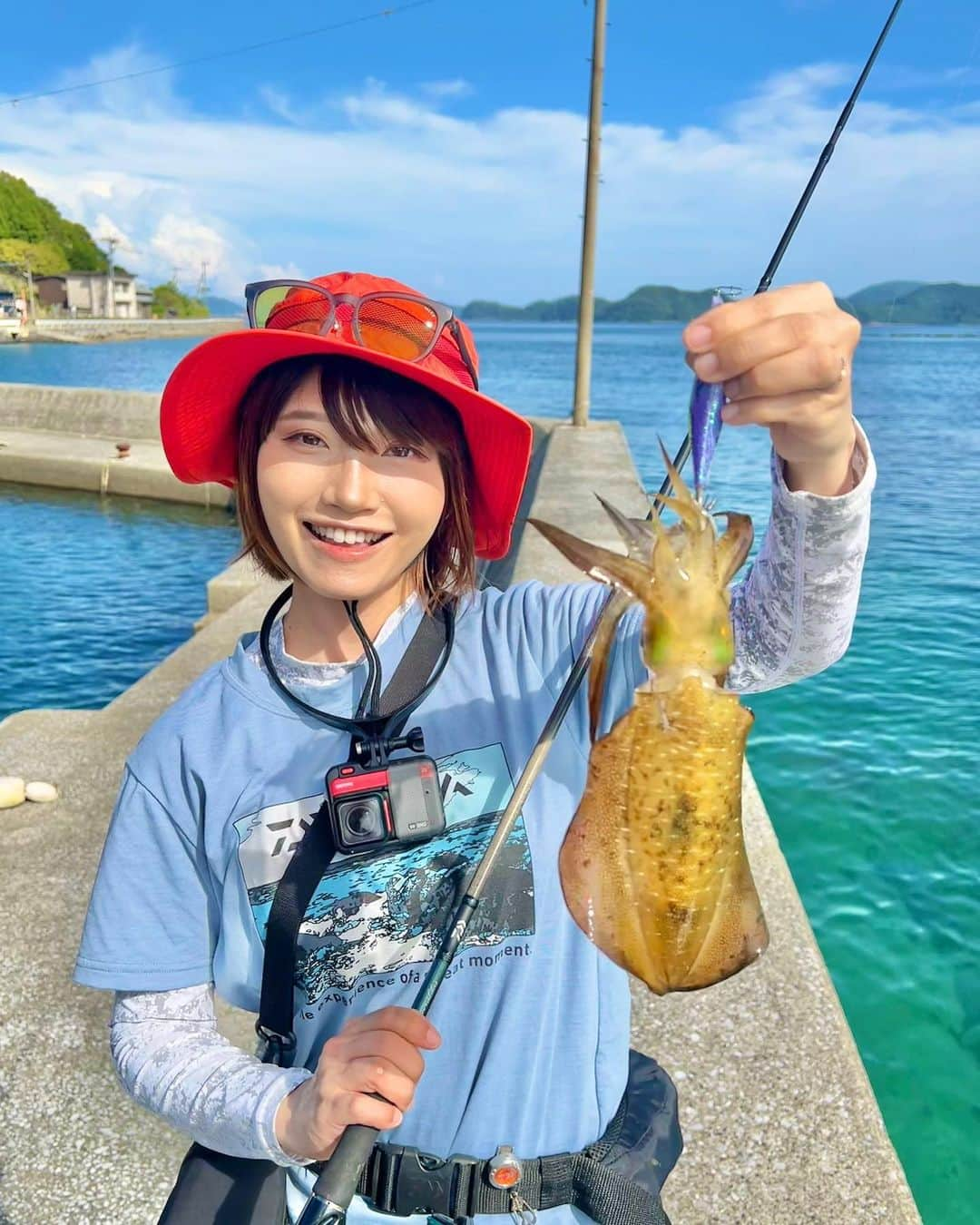 秋丸美帆さんのインスタグラム写真 - (秋丸美帆Instagram)「秋イカ絶好調🦑☺️✨💨  Rod : DAIWA EMERALDAS MX IL 83ML Reel : DAIWA EMERALDAS RX LT2500 Lure : DAIWA EMERALDAS DART II typeSS  #fishing #fish #lure #lurefishing #eging #squid #エギング #釣り #ルアー #ルアーフィッシング #アオリイカ #みっぴ #秋丸美帆」9月13日 19時01分 - mippy34