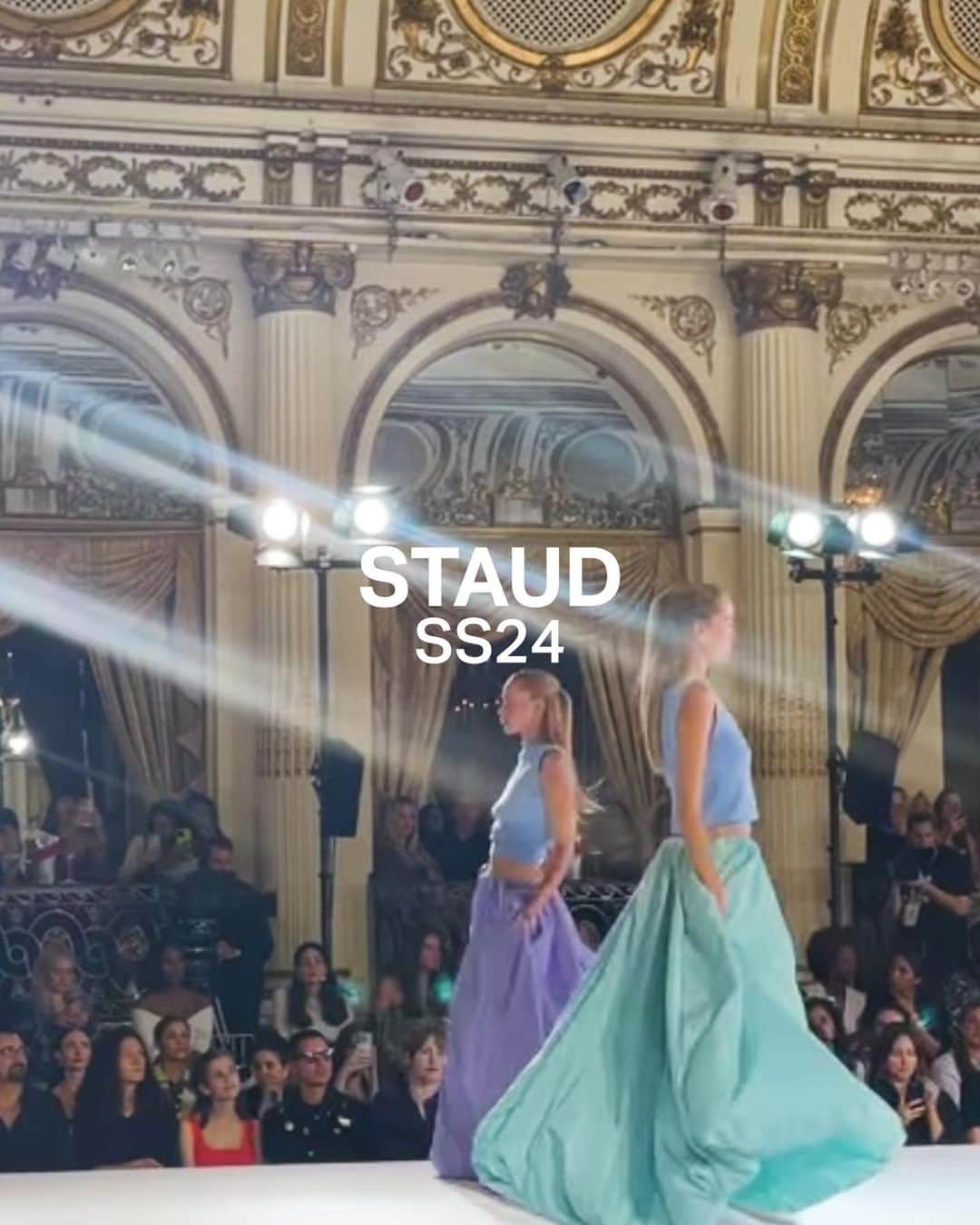 IMG Modelsのインスタグラム：「#RunwayRewind. ⏪ #Staud’s #SS24 #NYFW show starring #JessicaStam #HariNef and #TessMcmillan   #IMGmodels」