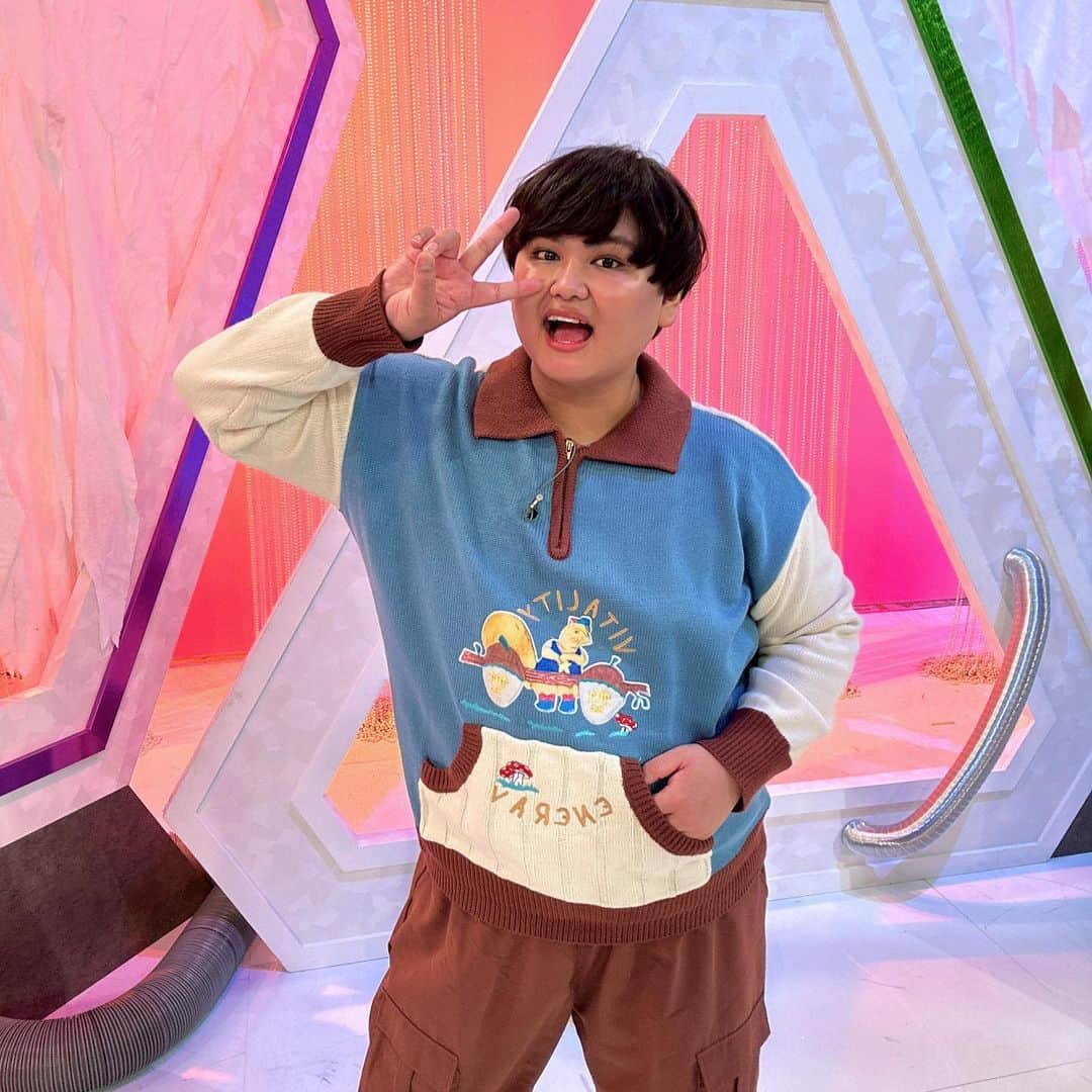 のインスタグラム：「📺Eテレ「ヴィランの言い分」📺 で着させてもろたお洋服が可愛すぎた🥲☁️」