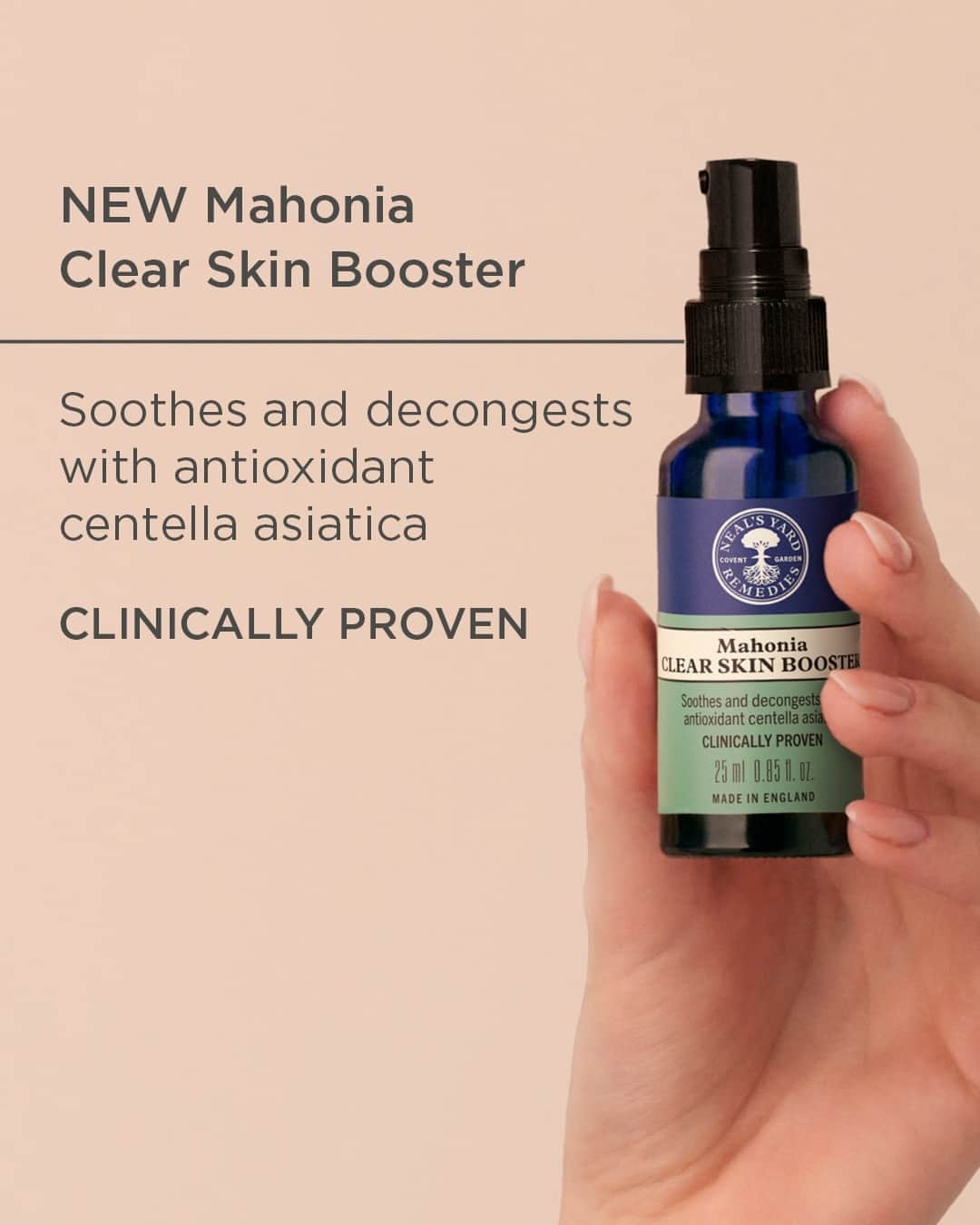 Neal's Yard Remediesさんのインスタグラム写真 - (Neal's Yard RemediesInstagram)「Discover the natural power of our certified organic Mahonia Clear Skin Booster 🌱⁠ ⁠ This Mahonia Clear Skin Booster is your path to skin clarity, balance, and purification. With centella asiatica to combat congestion and unclog pores, and the soothing touch of calendula to calm irritation, it's a true game-changer.⁠ ⁠ ✨86% agree skin feels soothed after 4 weeks*⁠ ✨77% agree product helps to regulate skin's oil production*⁠ ✨70% agree product has transformed skin*⁠ ✨70% agree product helps reduce the appearance of pores*⁠ ⁠ ⭐ ⭐ ⭐ ⭐ ⭐ ⁠ ""The product has transformed my skin and is the most effective I've used. I'd 100% recommend."" - Shannon, a consumer trial participant for Mahonia Clear Skin Booster.⁠ ⁠ Ready to experience the transformation? Tap to shop. ✨⁠ ⁠ *Based on a consumer trial of 70 participants.」9月13日 20時00分 - nealsyardremedies