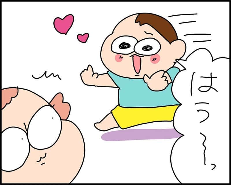 のインスタグラム：「#兄妹愛  #日常  #漫画 育児漫画育児  #親子  #赤ちゃん」