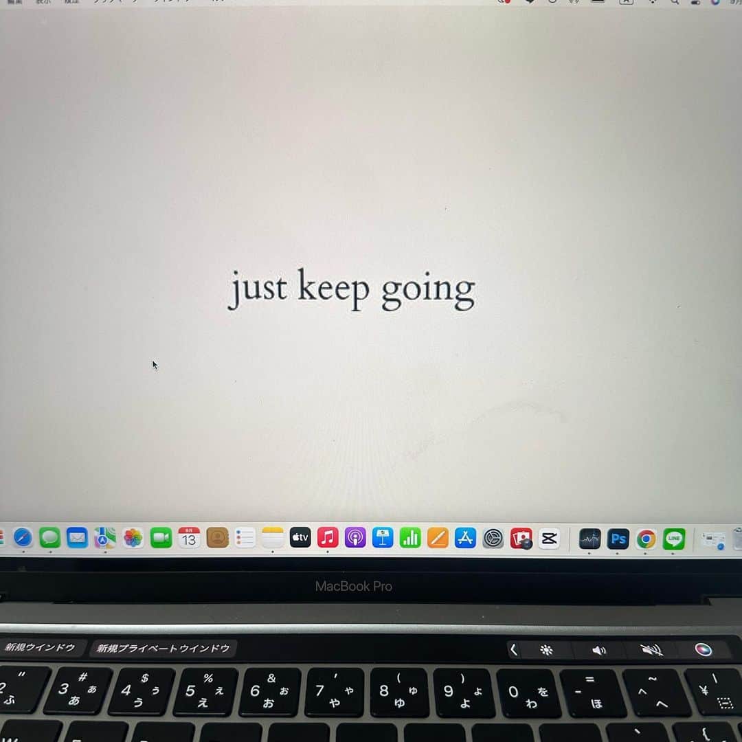 𝙍𝙚𝙣𝙖のインスタグラム：「just keep going 〜ただやり続ける〜」