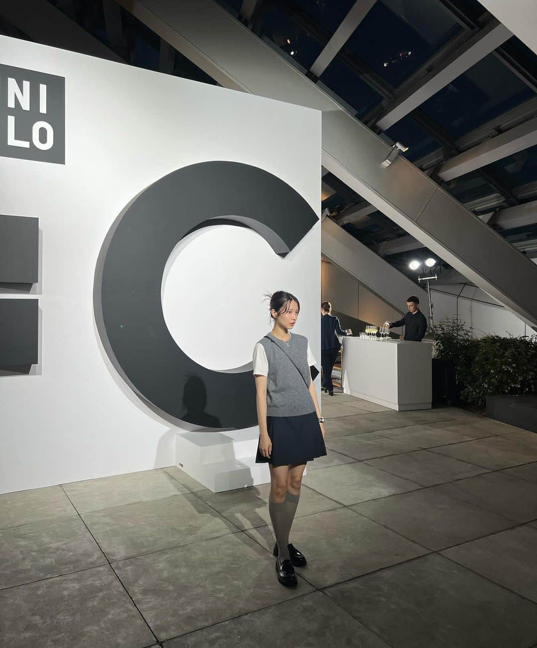 宮崎葉のインスタグラム：「UNIQLO：C launch party🥷 おめかししてお呼ばれしてきました🥺  @uniqlo  @uniqlo_jp  #UNIQLO #UNIQLOC #ユニクロ #ユニクロシー」