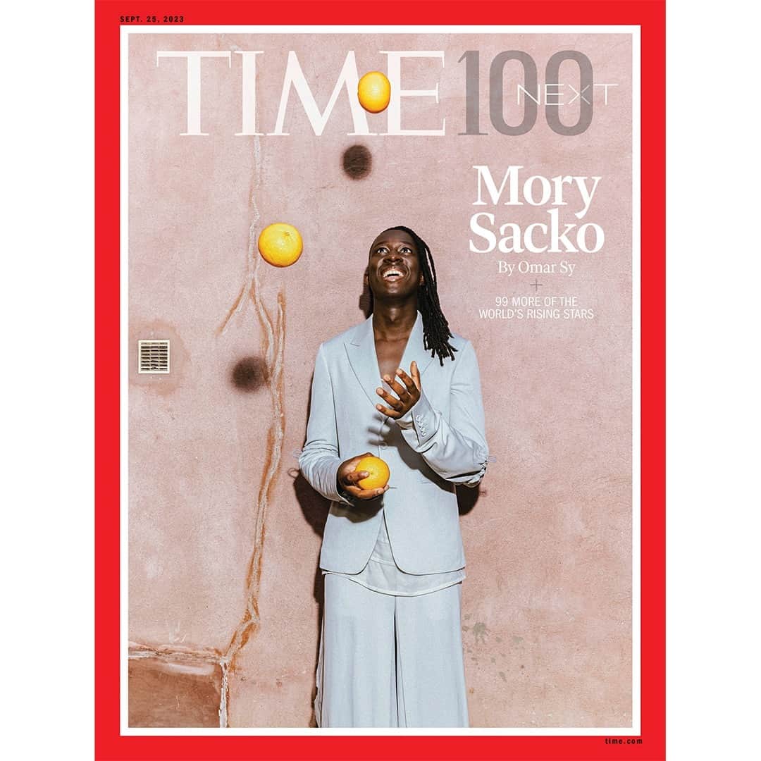 TIME Magazineのインスタグラム：「Last year, Mory Sacko was chosen to cook for President Emmanuel Macron at a key summit on Africa. And at MoSuke, where it can take months to snag a dinner reservation, he has fed Timothée Chalamet, Forest Whitaker, and former president François Hollande  Sitting one late-summer afternoon in his serene eatery, Sacko says, “A lot has happened in a short space of time.”  In his TIME100 Next profile, Sacko shares what’s up next for him—and his restaurant empire.  Link in bio.  Photograph by Tarek Mawad (@tarekmawad) for TIME」