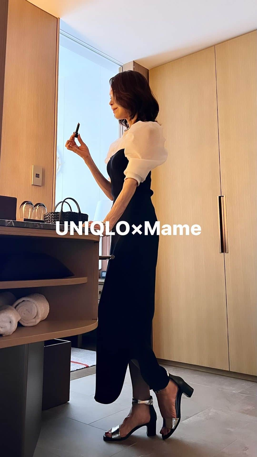 akko3839のインスタグラム：「買ってよかった❣️UNIQLO×Mame 褒められビスチェ&スカート ⁡ 細見えするし着心地もよき👌🏻 オーガンジースリーブとの相性も🙆‍♀️ ⁡ ⁡ top @vevired2022 bustier &skirt @uniqlo sandal @hermes ⁡ #instagood#outfit#code#instalike#fashionista#instafashion#ootd#simple#chic#style#stylish#styleblogger#Instafashion#fashiongram#mystyle#fashionista#sysorus#シソラス#コラボ#コーデ#UNIQLO#ユニクロ#UNIQLO購入品#ユニクロ購入品 #ユニクロコーデ#マメクロ」