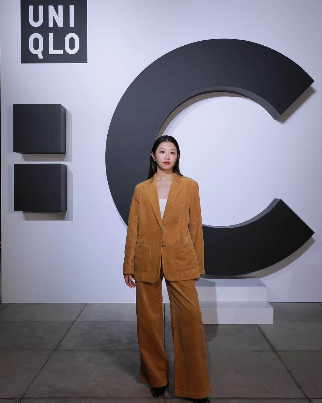 碓井玲菜のインスタグラム：「UNIQLO：C  launch party🧡  #uniqlo  #uniqloC #clarewaightkeller  #ユニクロシー」