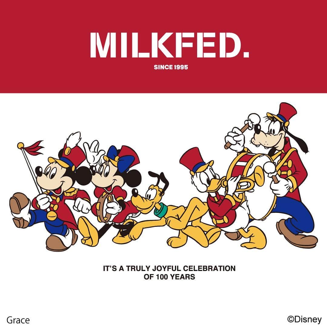 MILKFED.のインスタグラム：「【HARAJUKU LIMITED】  Disney100 Collection 9/15(FRI) RELEASE!!  ⁡ ディズニー創立100周年を記念した、  MILKFED.原宿店限定アイテムを発売いたします。  ⁡ ☑MICKEY AND FRIENDS/LETS CELEBRATE/SWEAT TOP（OFFWHITE,ASH/ONESIZE）￥9,350  ☑MICKEY AND FRIENDS/LETS CELEBRATE/L/S SHIRT（ONESIZE）￥11,000  ☑MICKEY AND FRIENDS/LETS CELEBRATE/KEY CHAIN　￥1,650  ⁡ ⁡ ⁡ ●MILKFED.原宿 東京都渋谷区神宮前1-11-6 ラフォ−レ原宿 3.5F TEL：03-5414-1340  営業時間：11時～20時 ※事前予約、通信販売も受け付けております。お気軽にお問い合わせください。 ⁡ ⁡ 「Disney100 The Style Collection 原宿｜渋谷（9.15 Fri - 10.9 Mon）開催」  原宿・渋谷エリアでディズニー創立 100 周年を祝う国内最大級のファッションイベントを開催。  期間中、先行・限定アイテムの発売に加えて、様々なキャンペーンも実施しております。  詳しくは、特設サイトをご確認ください。 ⁡ ⁡ ⁡ ⁡ #milkfed #milkfedjp #ミルクフェド #限定アイテム #Disney #Disney100thestylecollection Disney100 #mickeyandfriends  #ディズニー #ディズニー100周年 #ミッキーアンドフレンズ #ラフォーレ原宿 #ラフォーレ #laforetharajuku #laforet」