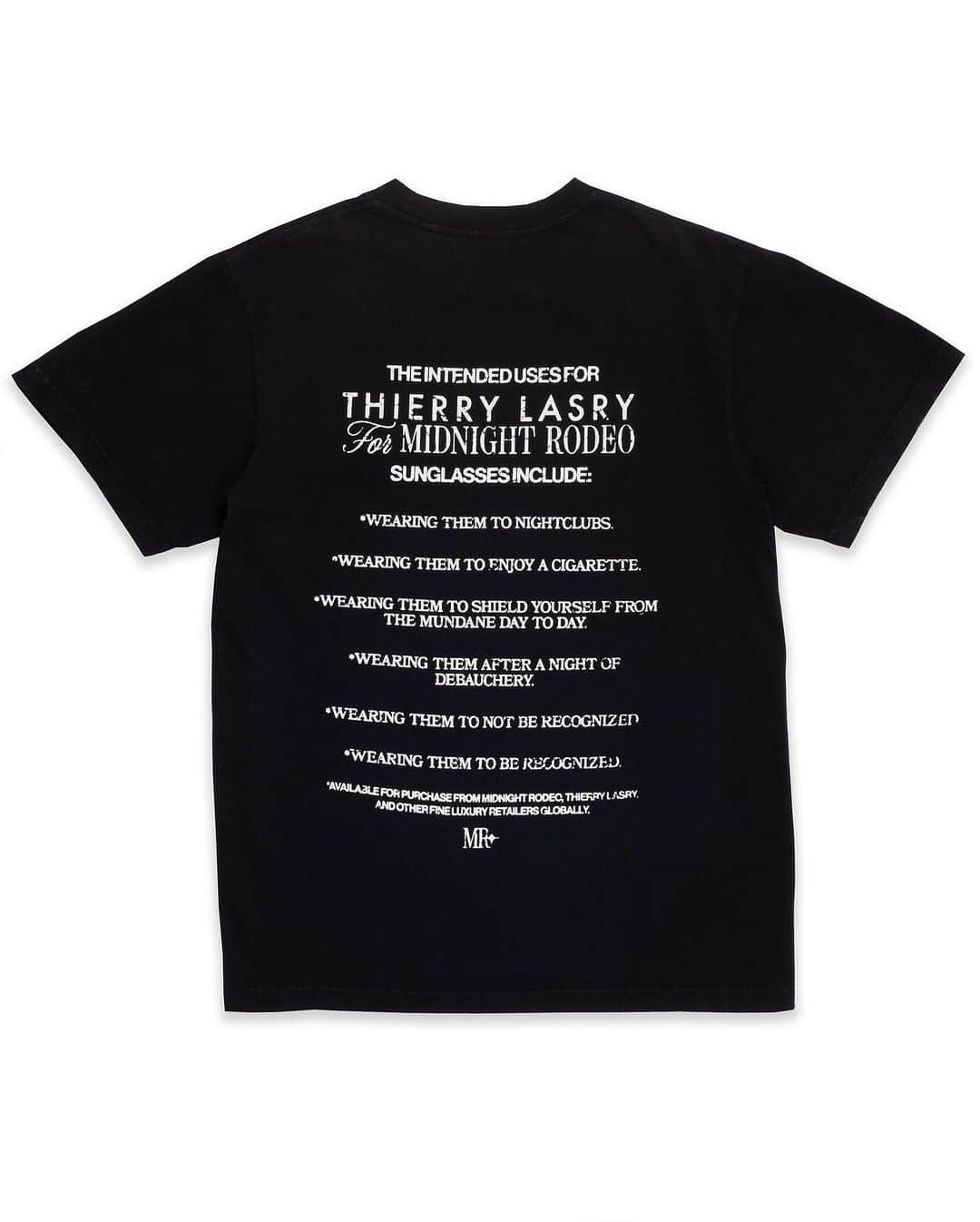 ティエリー ラスリーさんのインスタグラム写真 - (ティエリー ラスリーInstagram)「the THIERRY LASRY x MIDNIGHT RODEO Collaboration T-shirt is now available online #thierrylasry」9月13日 23時11分 - thierrylasry
