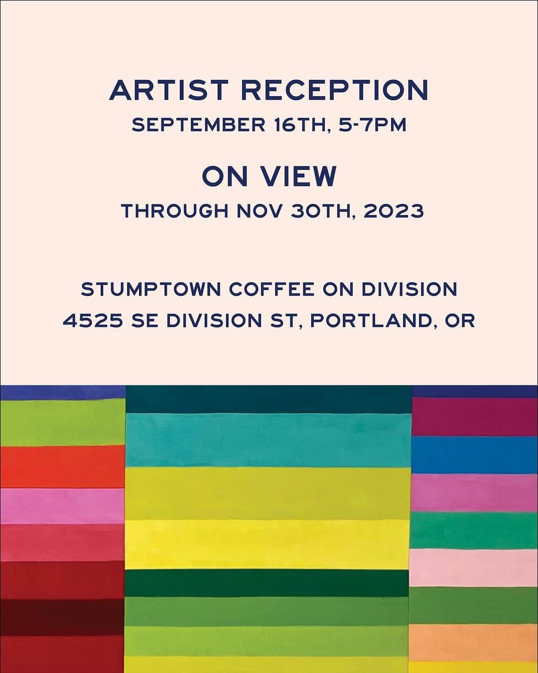 Stumptown Coffee Roastersさんのインスタグラム写真 - (Stumptown Coffee RoastersInstagram)「JOIN US THIS SATURDAY! 🖼️👀 Artist reception for @whobobbyadams and their work My Lover Has a Baby Blue Jeep is happening September 16, 5pm-7pm.   📍Stumptown on Division 4525 SE Division St」9月13日 23時58分 - stumptowncoffee